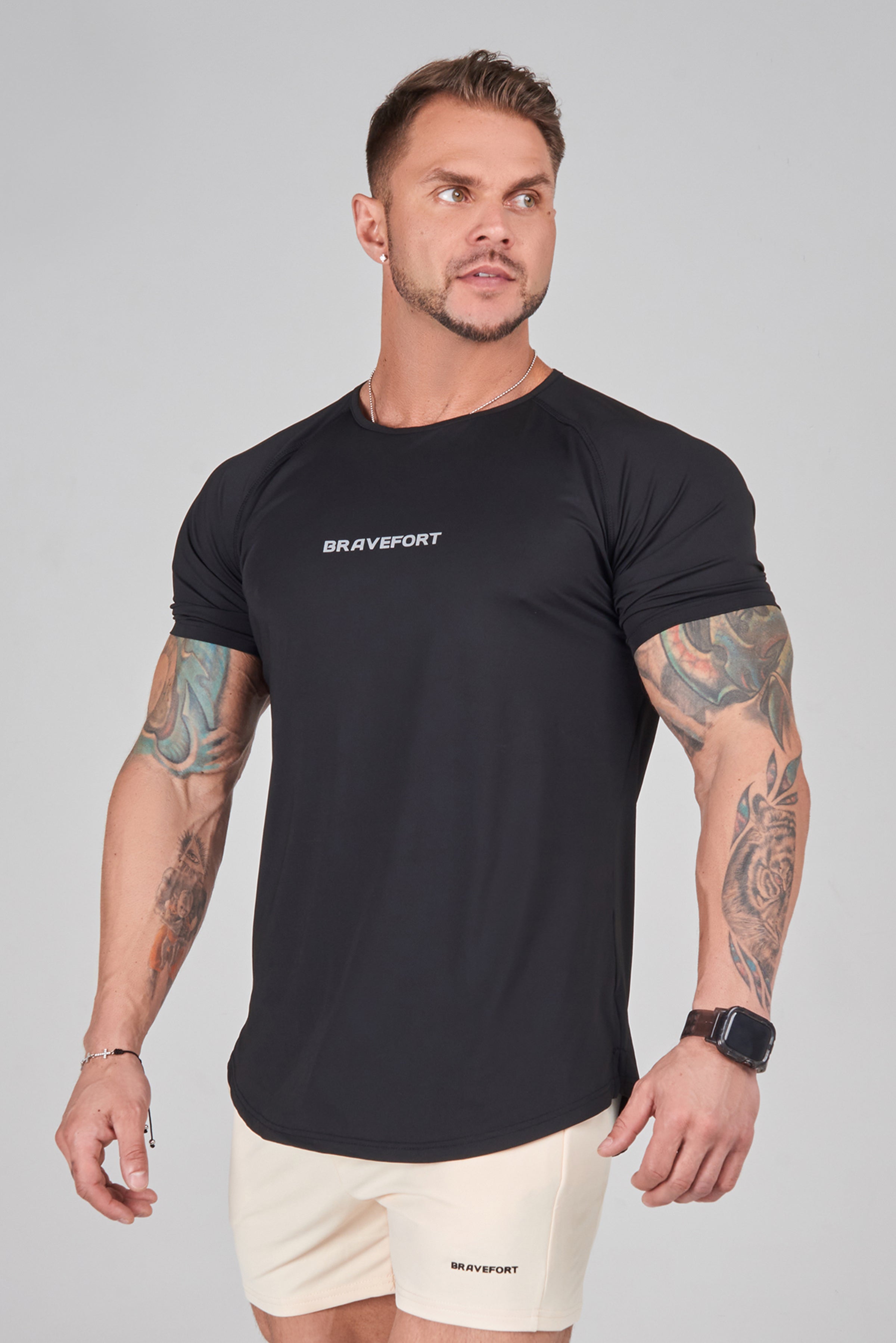 T-Shirt 0125. Flex BRAVEFORT / Pro Black –