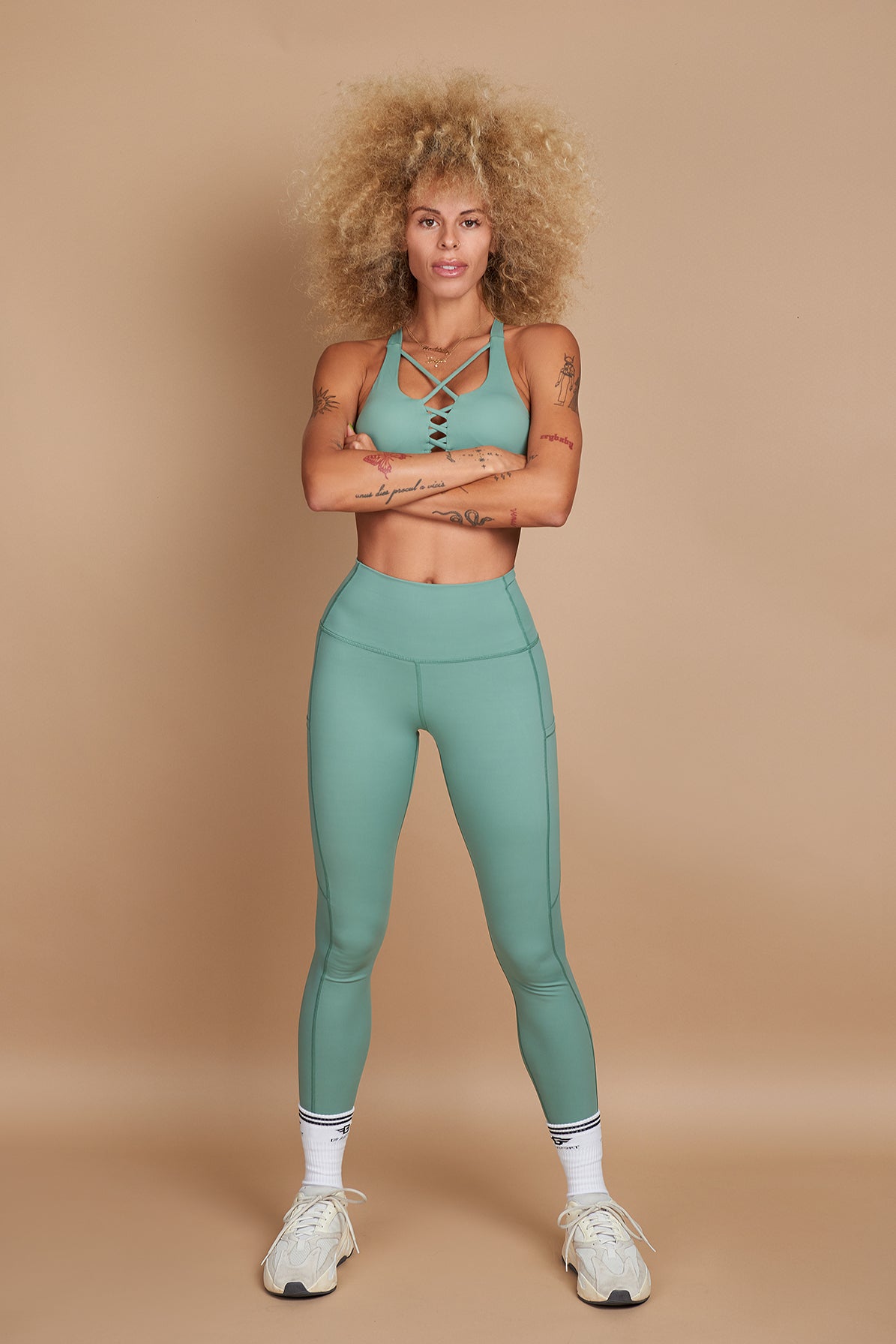 Beyond Yoga High Waist Midi Legging - Matcha Green-Lime – BarreCoast